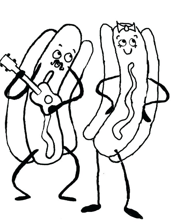 600x776 Hot Dog Coloring Pages Dog Coloring Pages To Print Dog Coloring