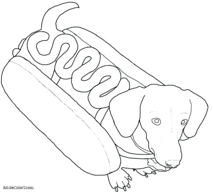 728x659 Hot Dog Coloring Pages Hot Dog Coloring Page With Wallpapers