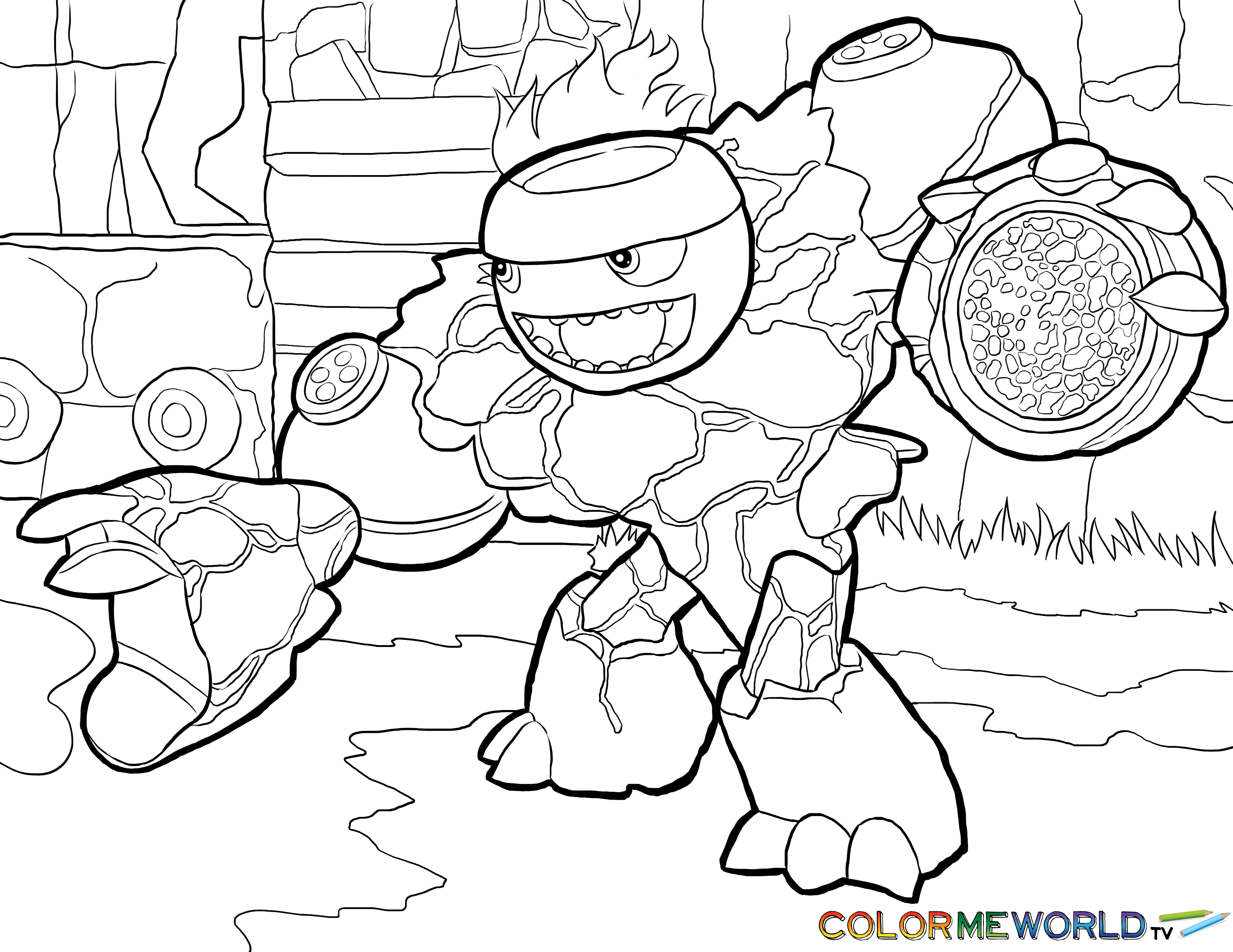 3300x2550 Skylanders Hot Head Coloring Page Hot Head Free Color Page, Download