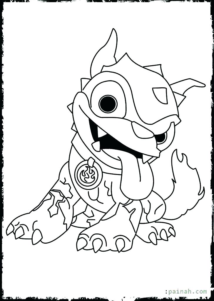 728x1024 Coloring Printable Skylanders Coloring Pages Hot Dog Trap Team