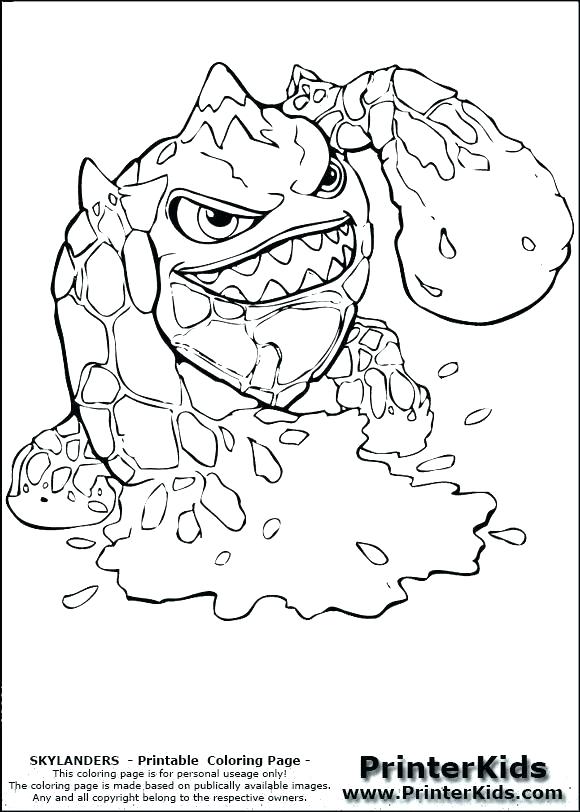 580x812 Skylanders Coloring Pages Printable