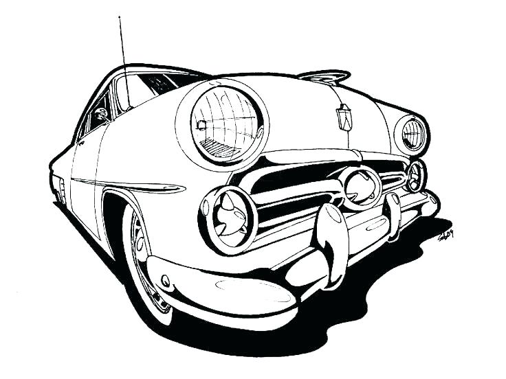 736x552 Hot Rod Coloring Pages Printable