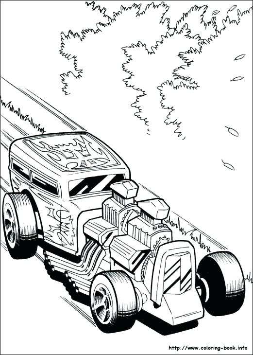 521x730 Hot Rod Coloring Pages Hot Wheels Coloring Pages Free A Fast