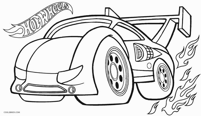 850x491 Printable Hot Wheels Coloring Pages For Kids