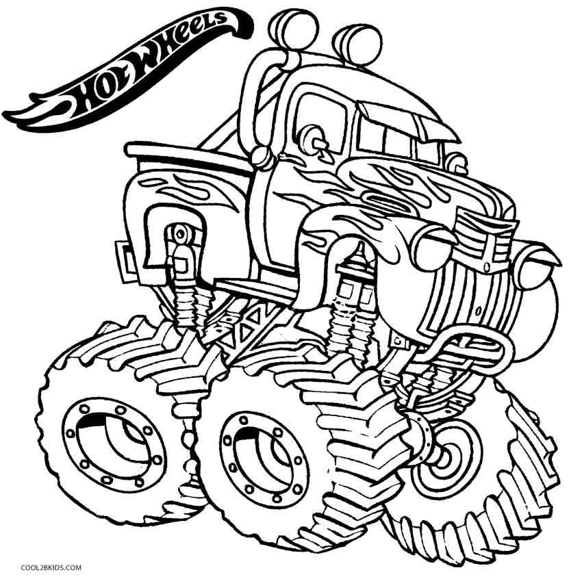 850x846 Printable Hot Wheels Coloring Pages For Kids