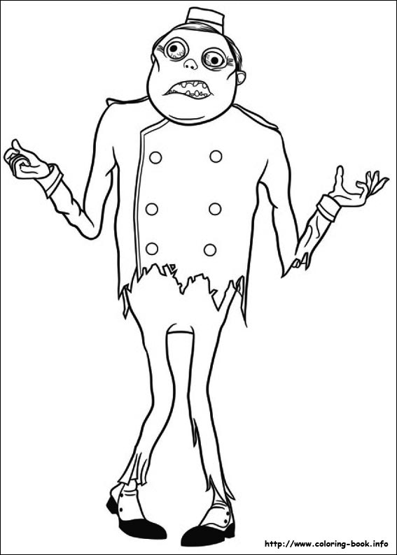 567x794 Hotel Transylvania Coloring Picture