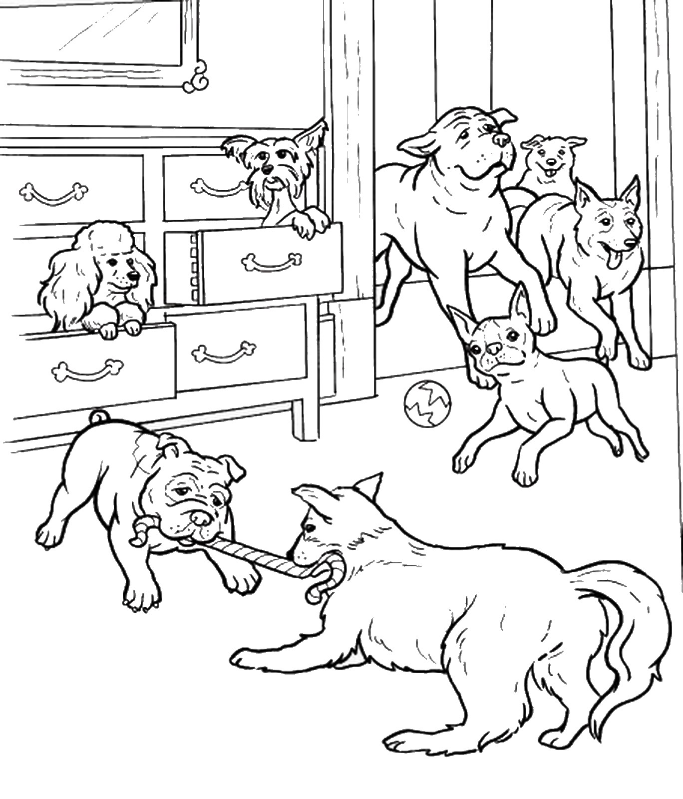 1368x1600 Hotel For Dogs Coloring Pages