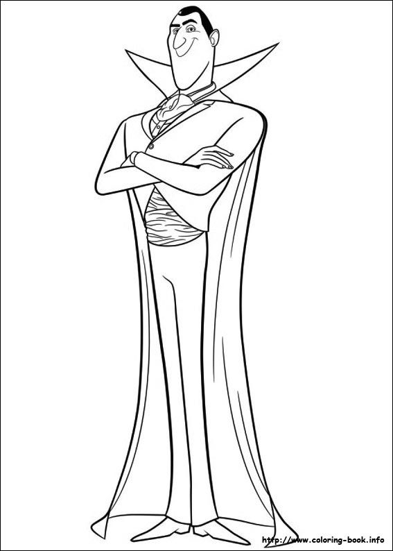 567x794 Hotel Transylvania Coloring Picture Colour