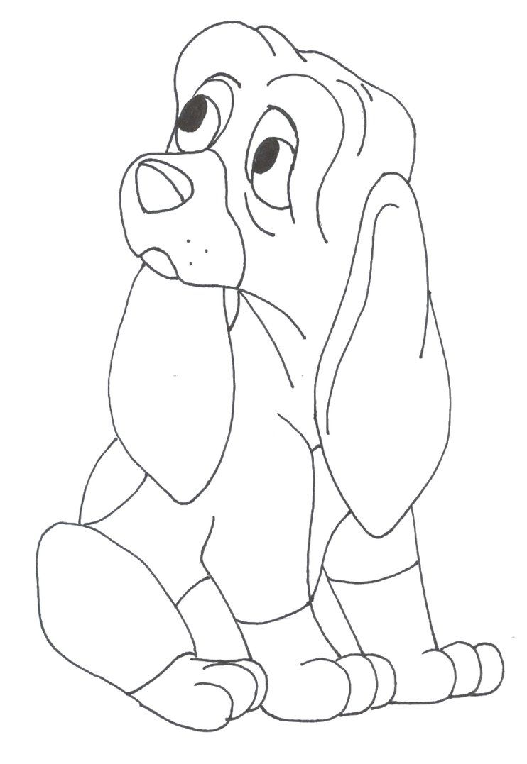 742x1077 Basset Hound Coloring Page Free Printable Coloring Pages, Hound