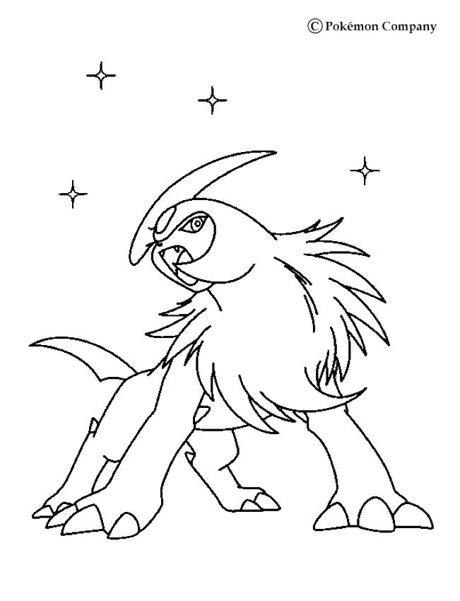 651x850 Pokemon Mega Houndoom Coloring Pages Ex Engraving Evolution