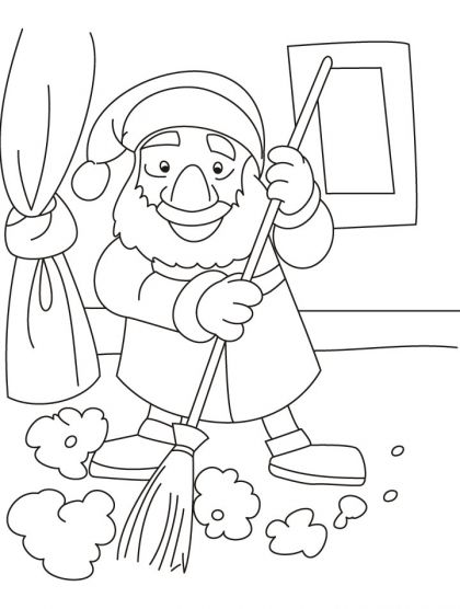 420x556 Dont Disturb It Is Time To Clean My House Coloring Pages