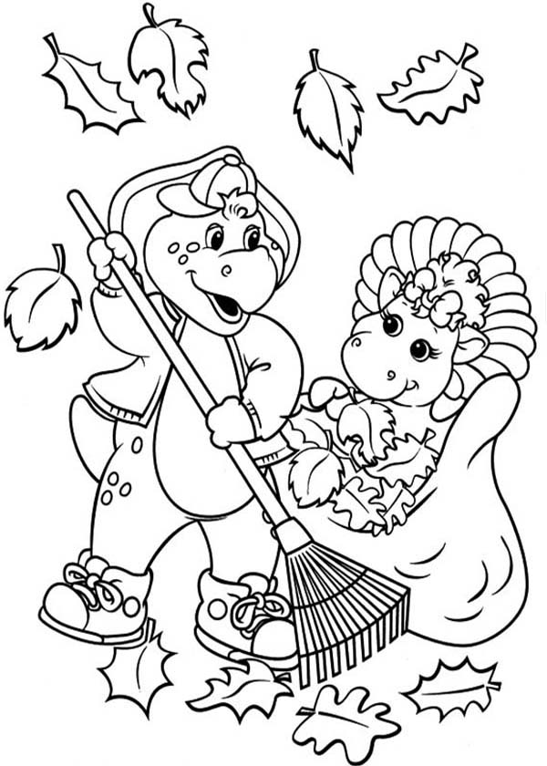 600x840 Barney Halloween Coloring Pages