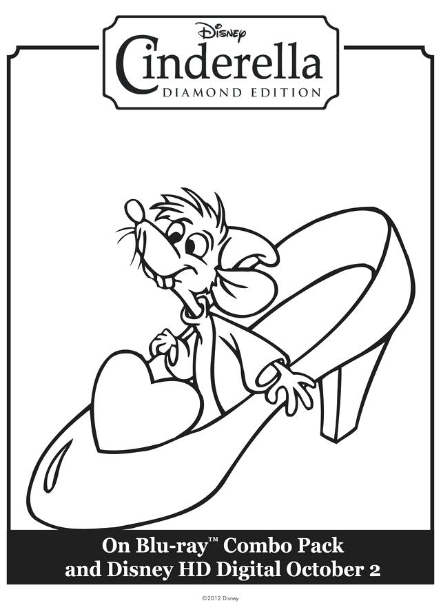 640x875 Cinderella Color Page Cleaning The House Dressing Up Coloring Page