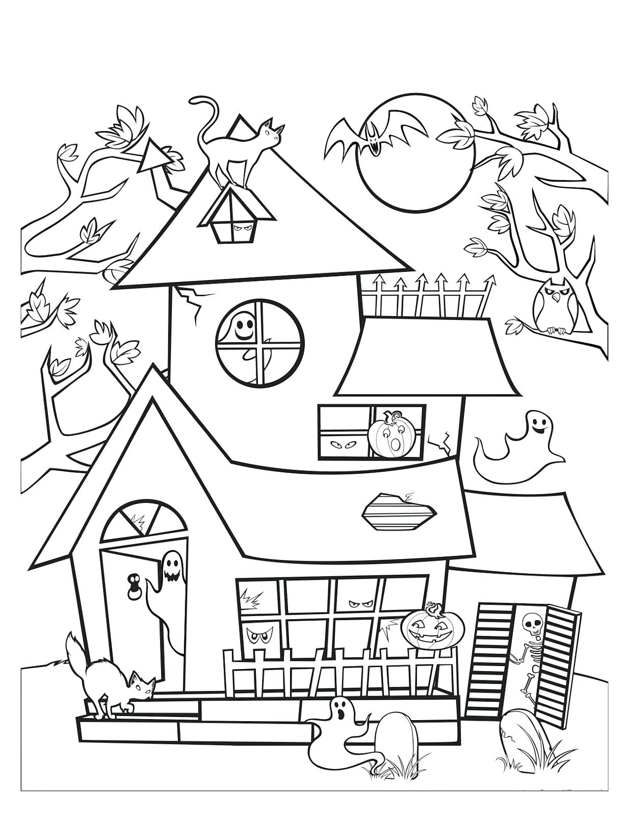1236x1600 New Coloring Haunted House Coloring Pages Free Coloring Pages