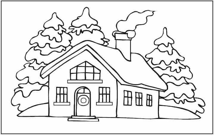 717x454 Free Printable House Coloring Pages For Kids