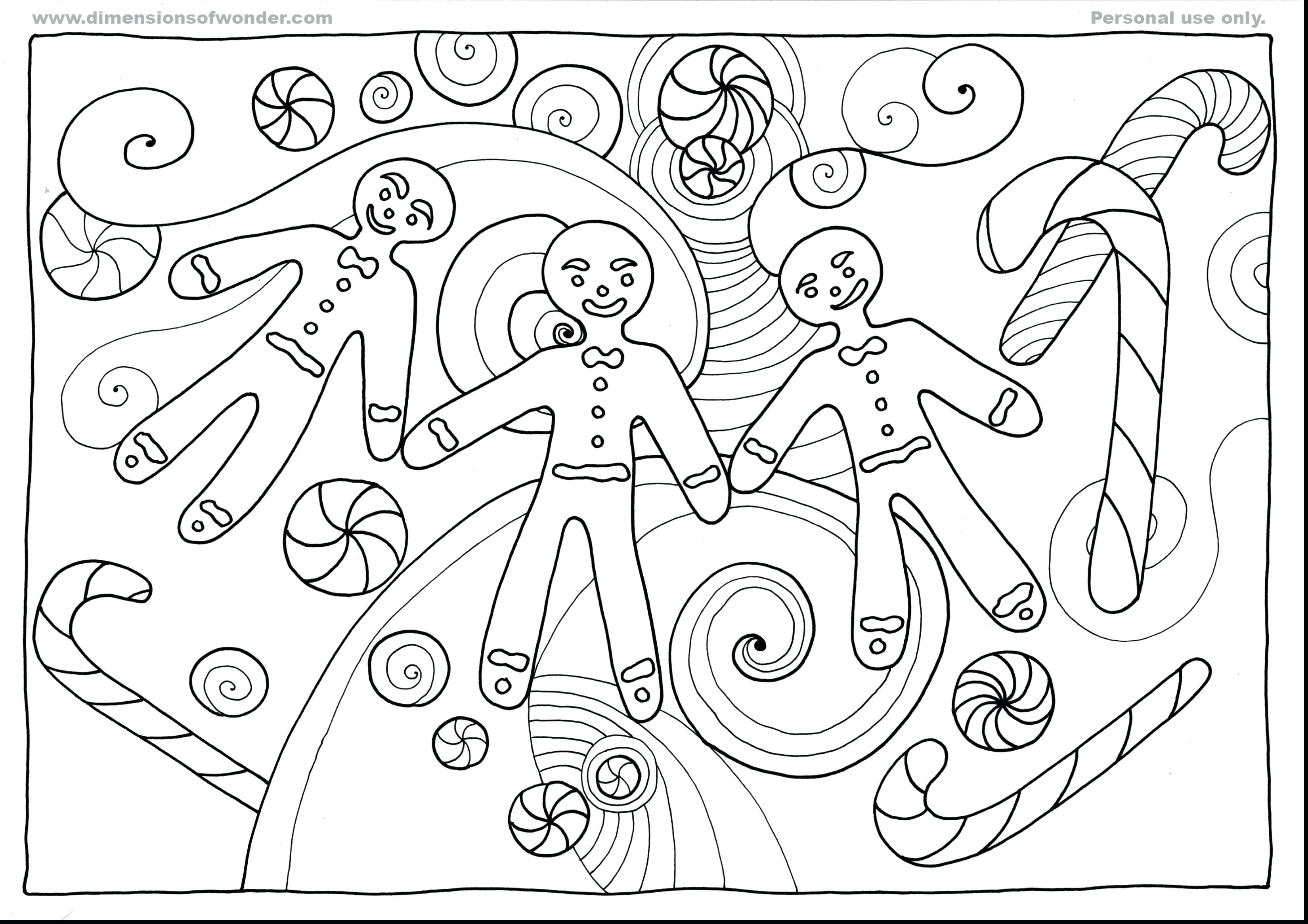 3300x2332 Gingerbread House Coloring Sheets Free Great Outline Page
