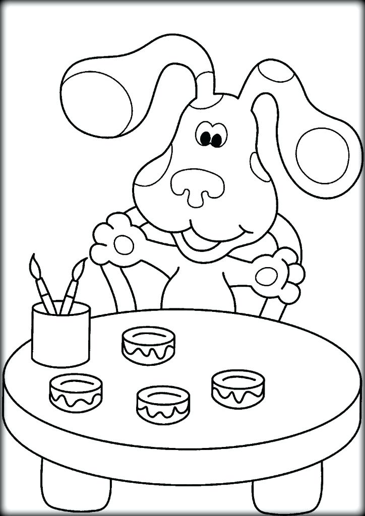 724x1024 Blues Clues Coloring Pages For Preschoolers Color Blues Clues