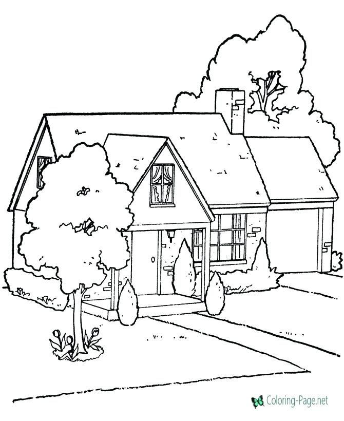 670x820 Candy House Coloring Pages Printable House Coloring House Rooms