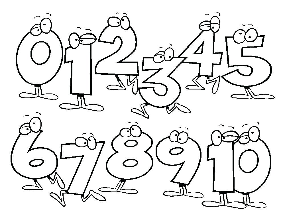 1000x779 Numbers Printables Toddlers Free Coloring Pages
