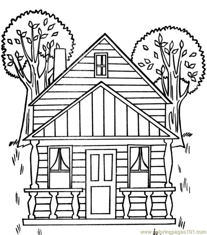 670x761 Adult Houses Coloring Pages Printable Coloring Pages Tree House