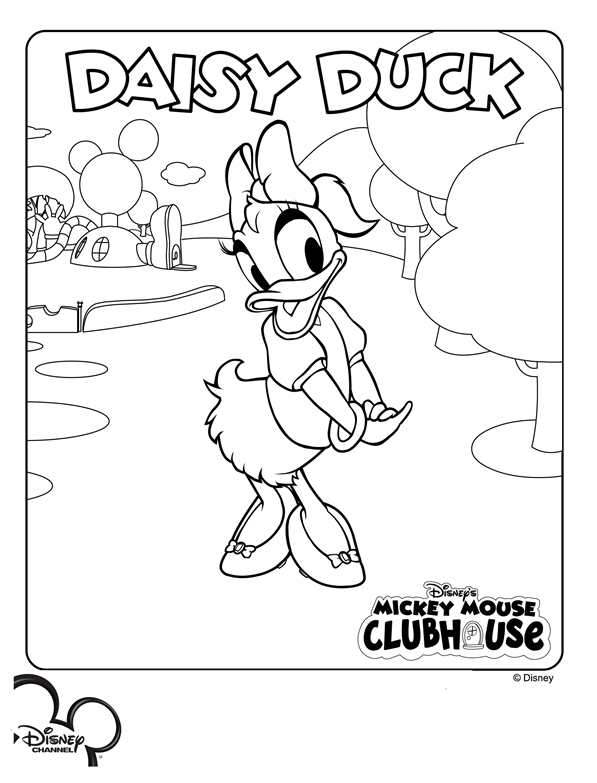 597x783 Mickey Mouse Club House Coloring Pages