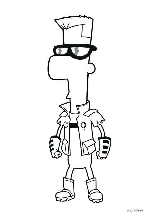 595x842 Phineas And Ferb Coloring Pages To Print Coloring Pages For Boys