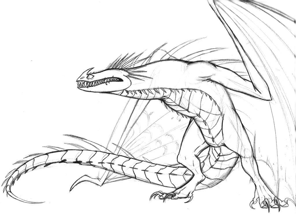 1024x741 How To Train Your Dragon Skrill Coloring