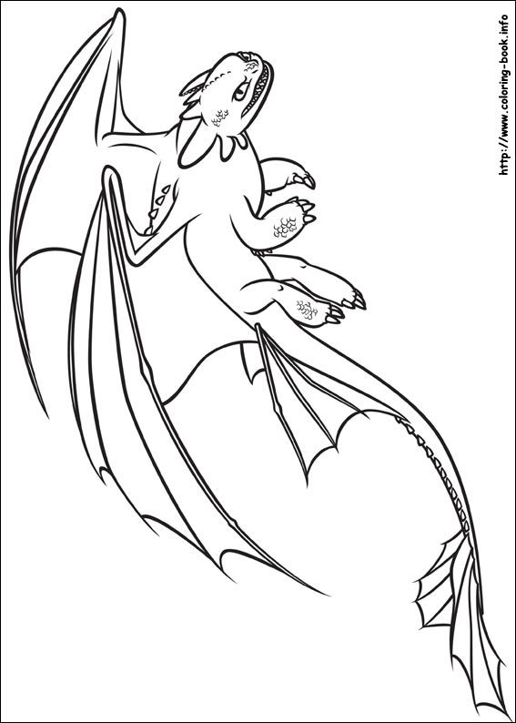 567x794 How To Train Your Dragon Coloring Picture Toby