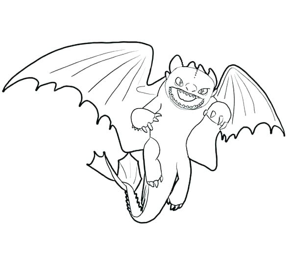 600x527 Toothless Coloring Pages Night Fury Coloring Pages Toothless