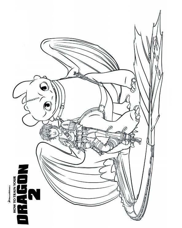 593x743 Coloring Page How To Train Your Dragon
