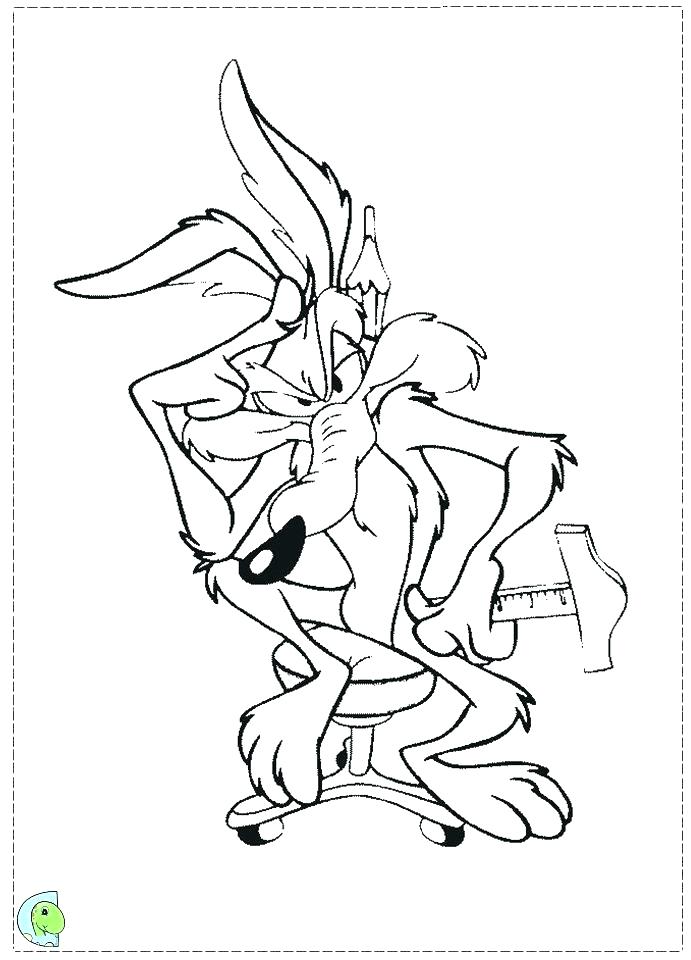 691x960 Coyote Coloring