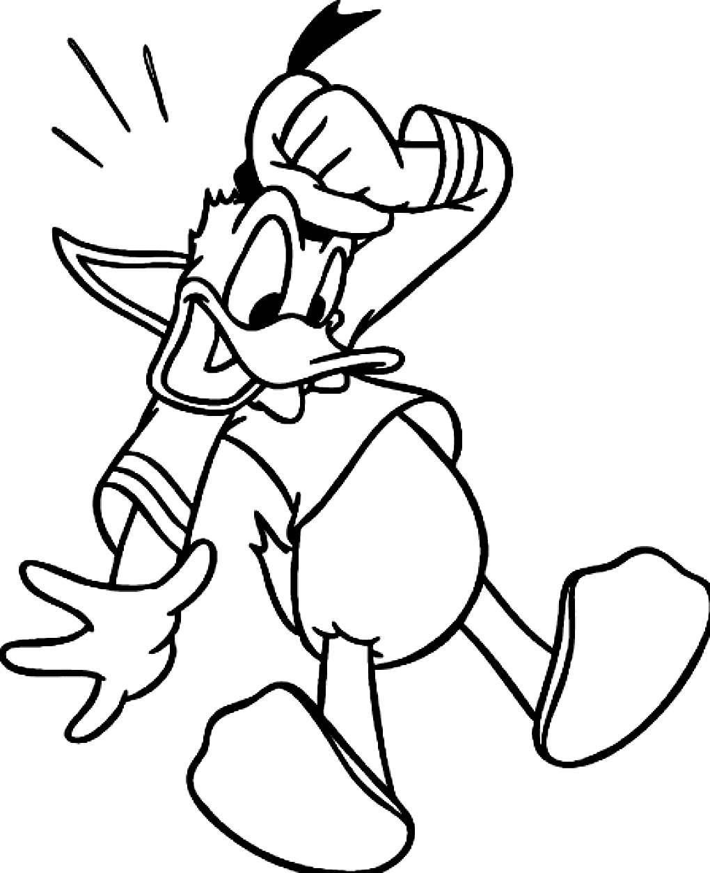 1020x1255 Coloring Pages Of Donald Duck