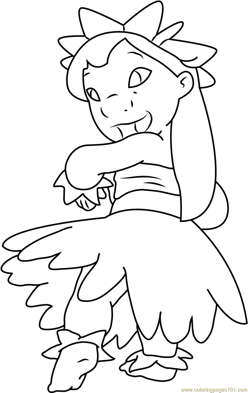 800x1265 Lilo Hula Coloring Pages