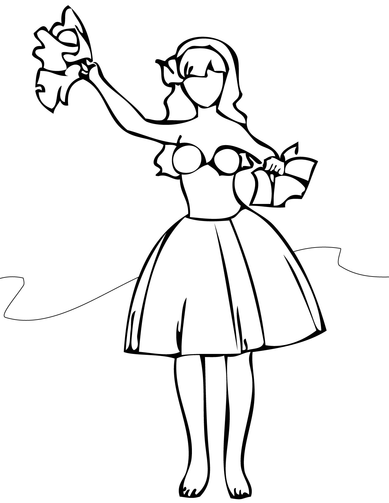 1275x1650 Hula Coloring Page