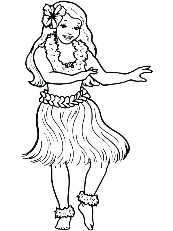 600x800 Luau Para Colorear Innovative Hula Girl Coloring Page Luau Pages