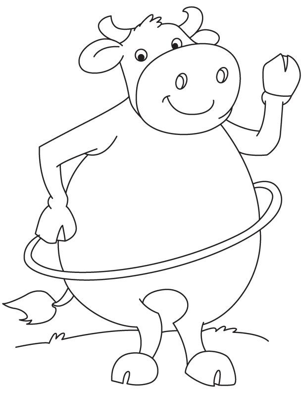 612x792 Hula Hoop Buffalo Coloring Page Coloring Pages