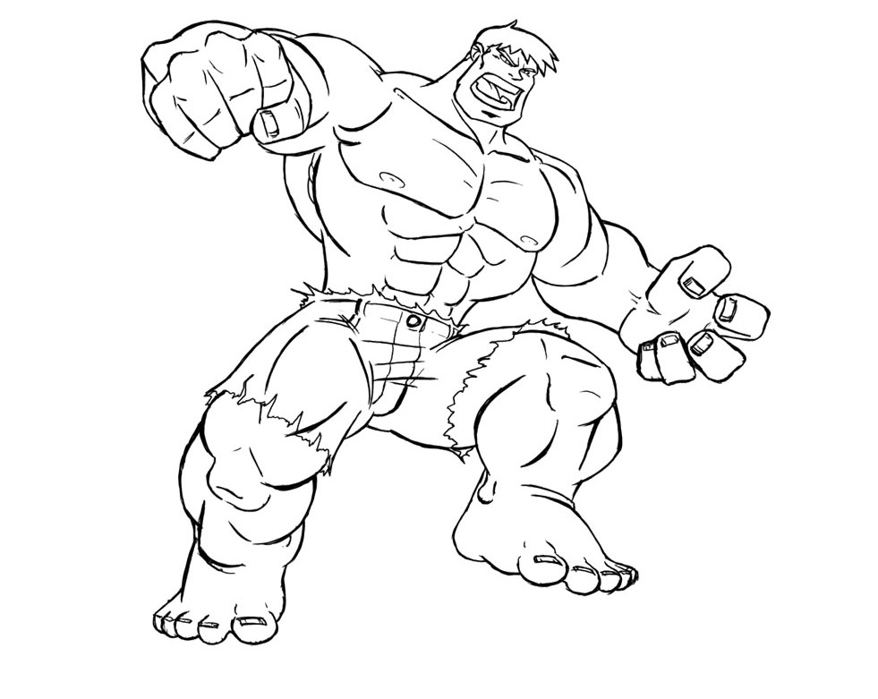 Hulk Cartoon Coloring Pages at GetDrawings | Free download