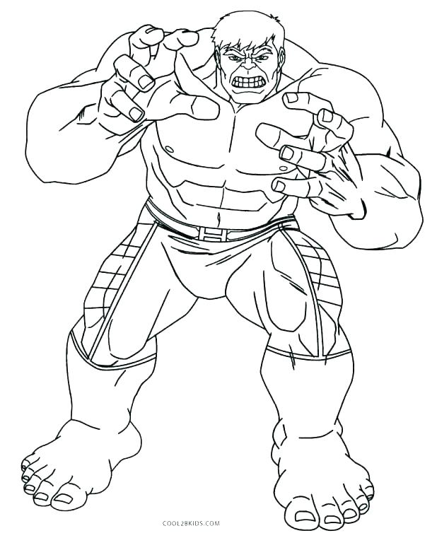 618x761 Hulk Coloring Pages Online
