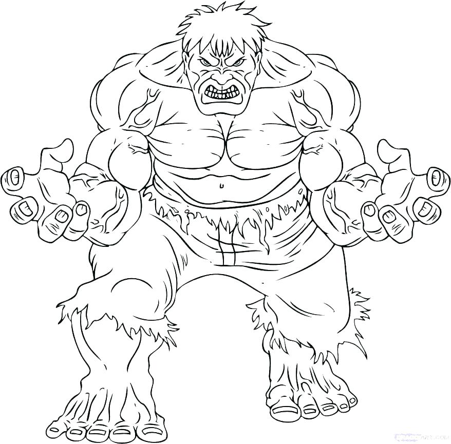 878x865 The Incredible Hulk Coloring Pages Hulk Coloring Page How To Draw
