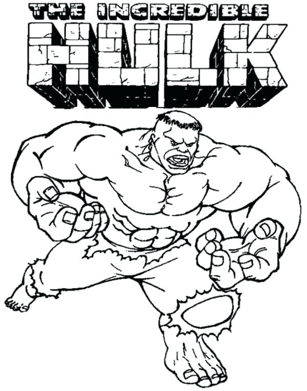 600x764 Red Hulk Printable Coloring Pages Kids Coloring Incredible Hulk