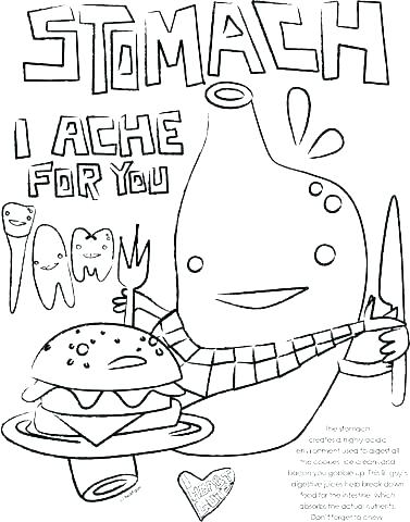 377x480 Digestive System Coloring Digestive System Coloring Pages Body