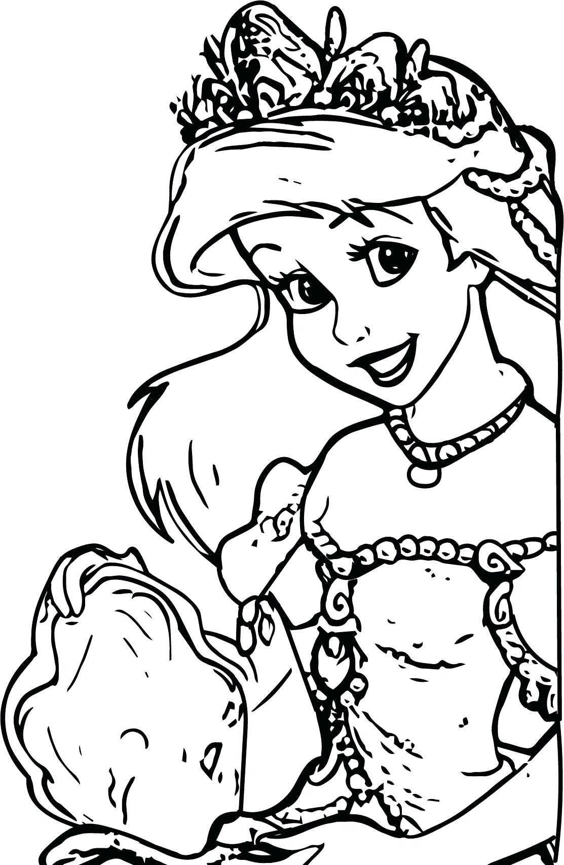 1113x1705 Best Of Princess Ariel Human Coloring Pages Collection Printable