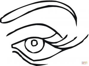 298x223 Eye Coloring Page Pictures Ideas Pages Human Free Printable