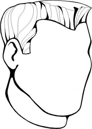 Human Face Coloring Page