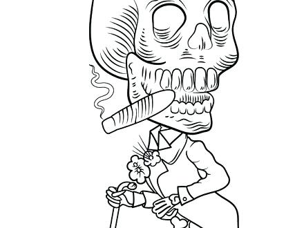 Human Skull Coloring Pages at GetDrawings | Free download