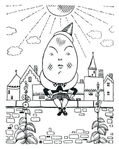 400x500 Coloring Page Humpty Dumpty Coloring Pages Humpty Dumpty Medium