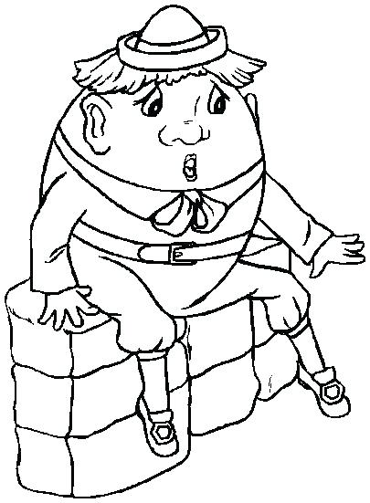 405x551 Humpty Dumpty Coloring Pages Humpty Dumpty Coloring Book Pages