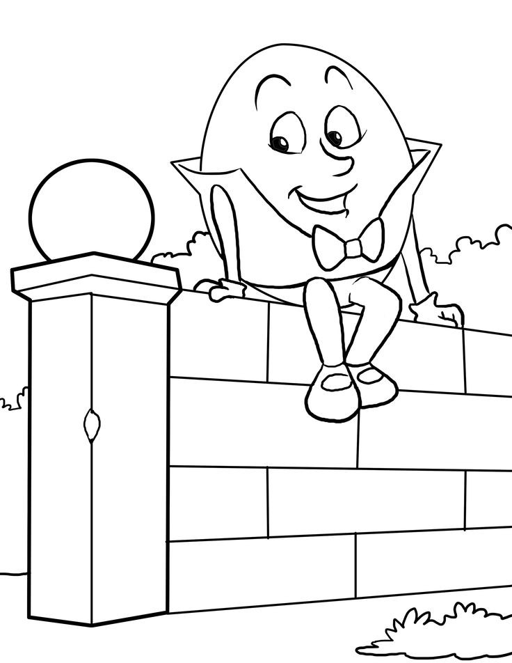 736x952 Printable Humpty Dumpty Coloring Pages Elegant Best Nursery