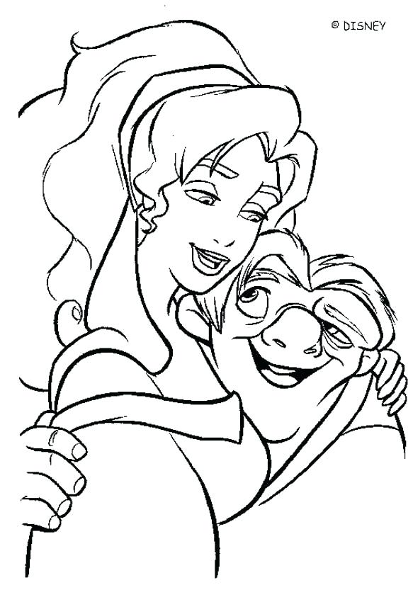 583x850 Paginas Enredadas Para Colorear The Hunchback Of Notre Dame