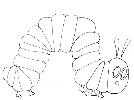 465x348 Very Hungry Caterpillar Coloring Page Super Coloring Coloring